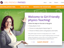 Tablet Screenshot of girlfriendlyphysics.co.uk